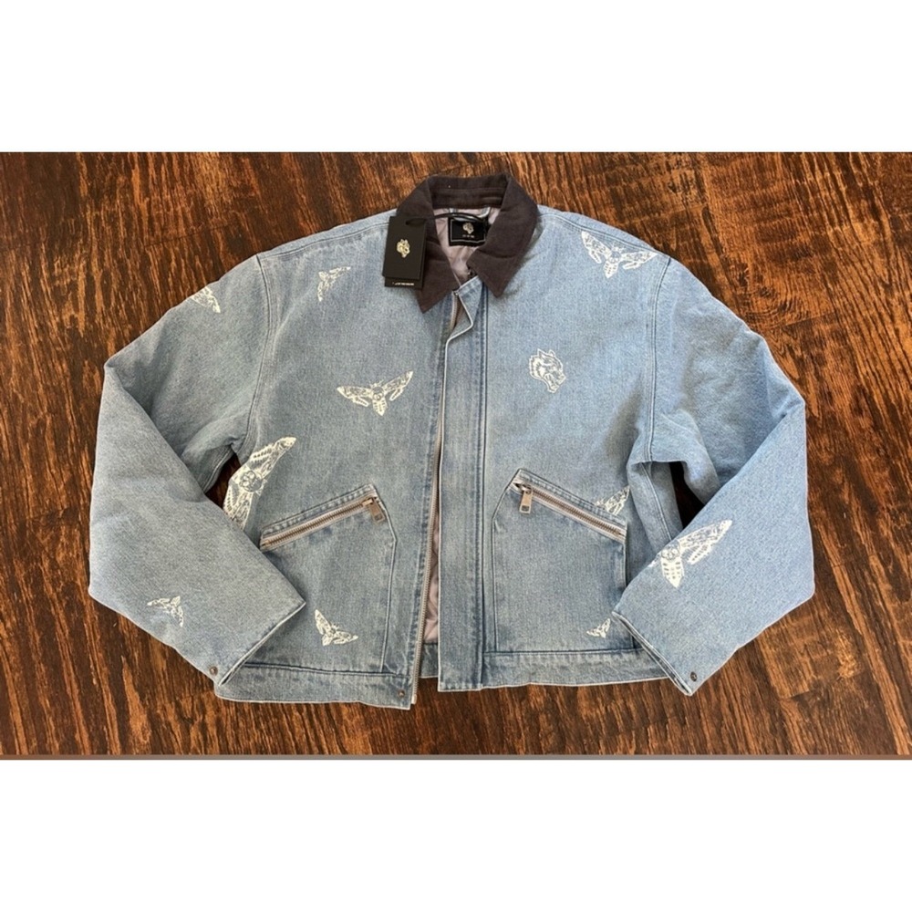 Darc  Sport Blue Earl Denim Jacket Size XL New